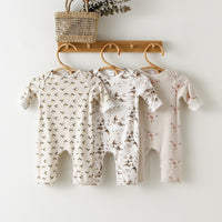 Barboteuse Bébé Coton bio FICO™⎮manches longues avec chapeau,fille garçon - Wol Bos