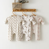 Barboteuse Bébé Coton bio FICO™⎮manches longues avec chapeau,fille garçon - Wol Bos