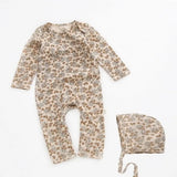 Barboteuse Bébé Coton bio FICO™⎮manches longues avec chapeau,fille garçon - Wol Bos