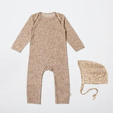 Barboteuse Bébé Coton bio FICO™⎮manches longues avec chapeau,fille garçon - Wol Bos
